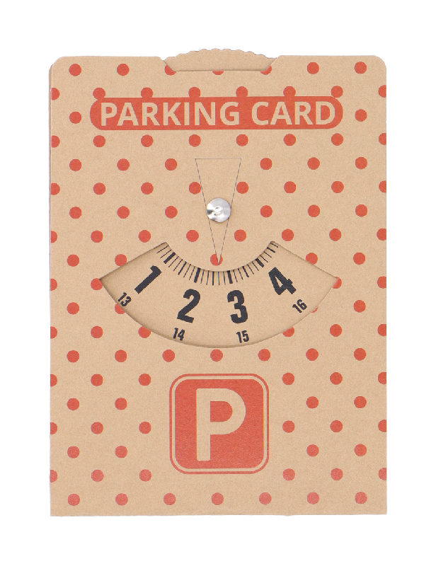Disque de stationnement en papier kraft - impression incluse - minimum 100 pièces_0