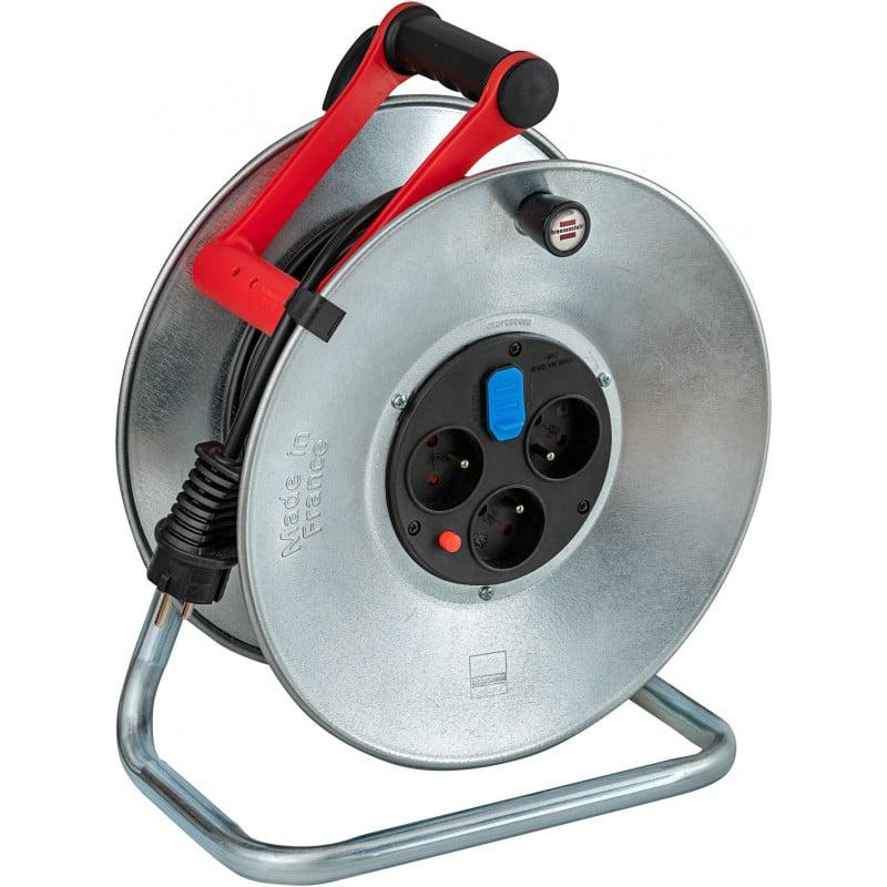 Enrouleur de câble SILVER BRICO-250 avec USB 25m H05VV-F 3G1,5 - Brennenstuhl | 1207321600_0