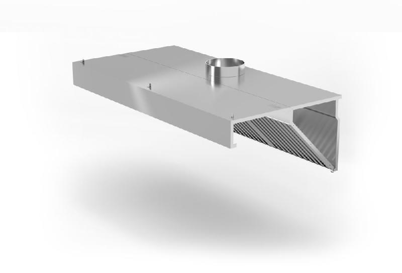 Hotte aspirante murale avec lumière - inox - 1200x700x450 mm - 229316_0