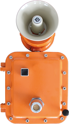 Poste audio Full IP/SIP - 1 bouton d'appel - version ATEX - XE 1B ATEX - aluminium orange - IP65 - PoE_0