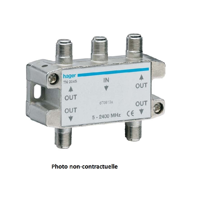 RÉPARTITEUR TV HERTZ/SAT 6 SORTIES COAXTN206S