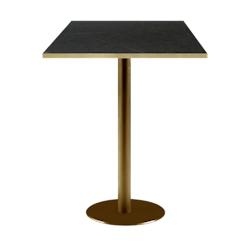 Restootab - Mange-debout 60x60cm Rome bistrot pierre noire - noir TB-ROMFF2-6060M-MARQ-LAI_0