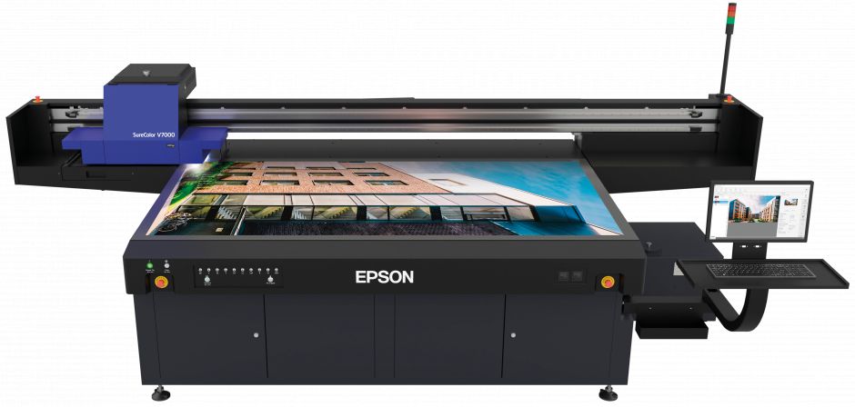 Imprimante UV Epson SC-V7000 - Taille d’impression maximale : L 2 500 x P 1 250 mm - Encres 10 couleurs, impression haute vitesse_0