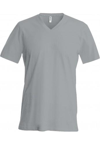 T-shirt col V - 100% coton peigné - Référence K357 - Tailles S à 4XL_0