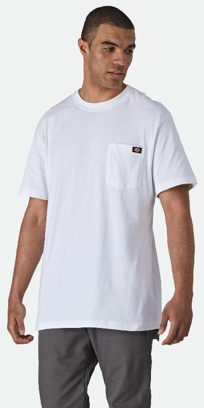T-shirt poche logo homme - Dickies WS436 - 100% coton, col rond, tissu épais et résistant_0