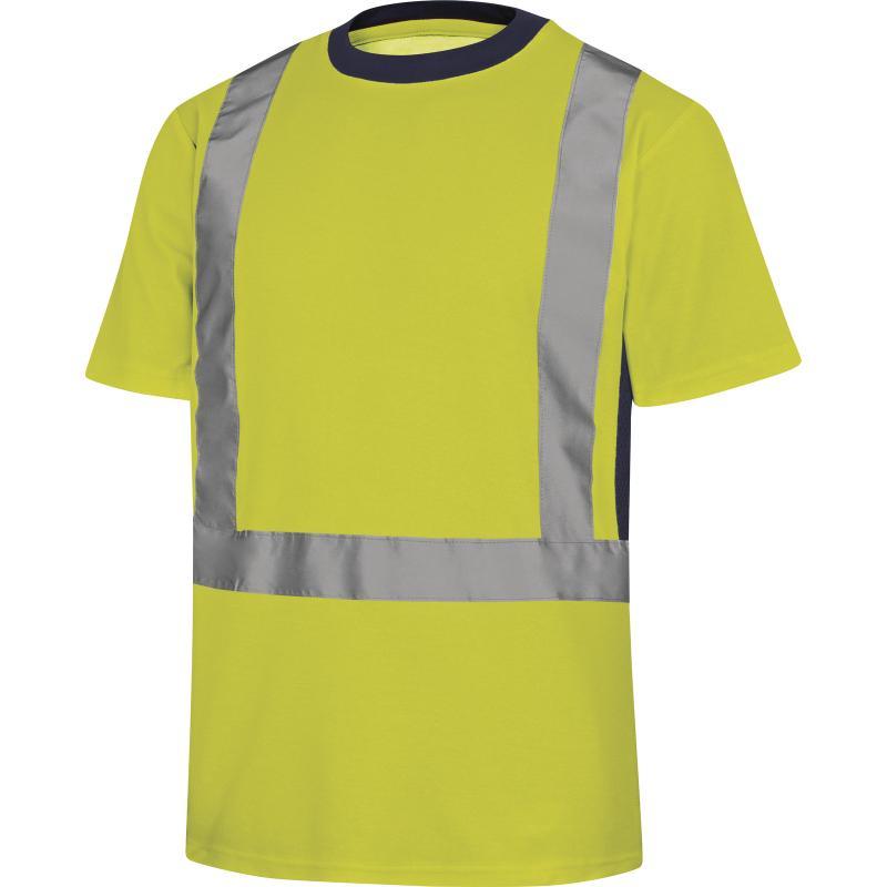 Tee-shirt coton polyester haute visibilité - Classe 2 - Bandes rétro-réfléchissantes - Nova_0