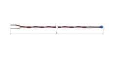Thermistance filaire Téflon torsadé PFA HC00 - PTC KTY 81/110, NTC 10kΩ, NTC 20kΩ, NTC 3,3kΩ_0