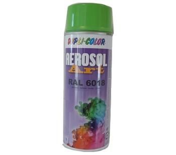 AEROSOL PEINTURE ART VERT JAUNE RAL 6018