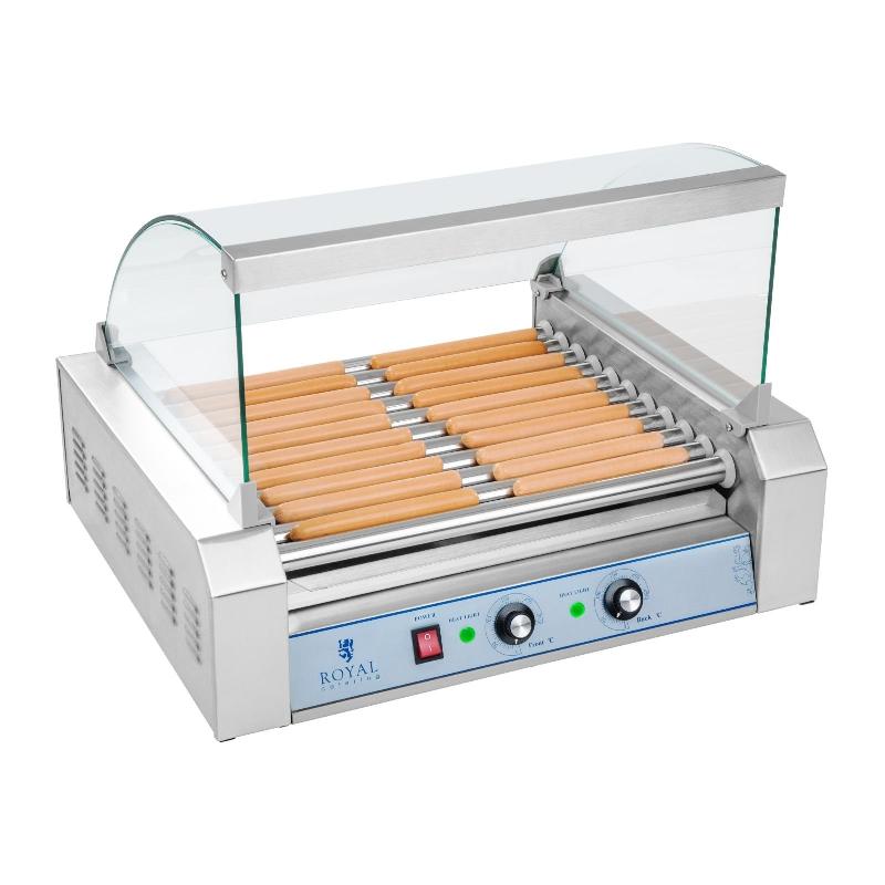 APPAREIL MACHINE À HOT DOG PROFESSIONNELLE INOX 20 SAUCISSES 2 200 WATTS 3614096_0