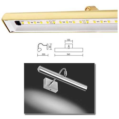 Applique LED Opera 6W - Nickel Satiné 3000K - Aric_0