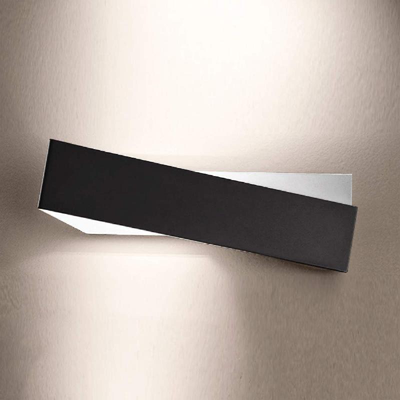 LINEA LIGHT APPLIQUE ZIG ZAG NOIR ET BLANC 43 CM