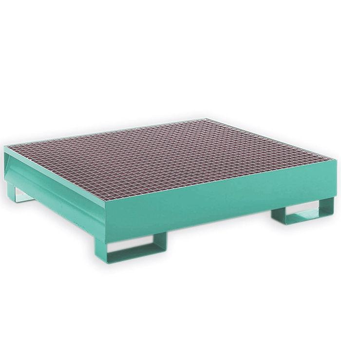 Bac de rétention pour fûts 400 litres - IMER - Capacité 230 litres - 2 fûts - Réf : 11571937_0