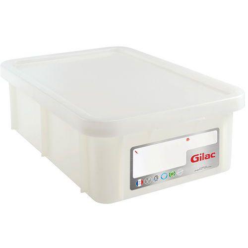 BAC HACCP 25 L RECTANGULAIRE AVEC COUVERCLE - BLANC