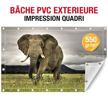 BÂCHE PVC EXTÉRIEURE AU M2