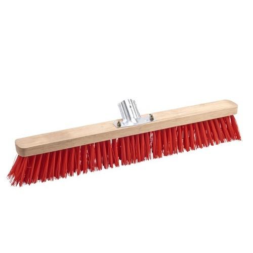 BALAI CANTONNIER POUR EXTÉRIEUR EN PVC ROUGE - 60CM BRICOZOR
