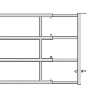 Barrières extensibles 4 lisses type panneau ex4 de 2/3 m_0