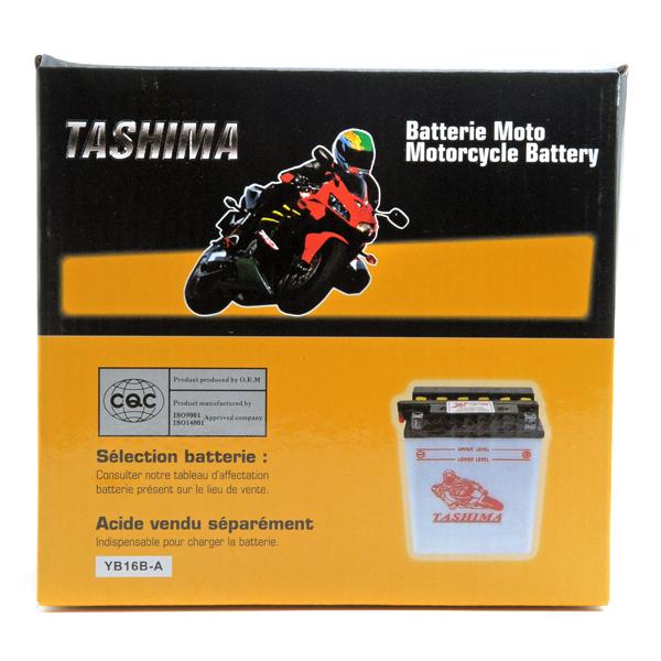 Batterie moto YB16B-A Kyoto - 12V 16Ah - Pack acide inclus - Puissance de démarrage 175A_0