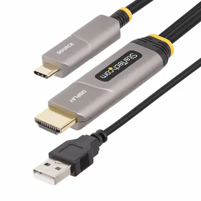 Cble USB-C vers HDMI 2.0 Optique Actif (AOC) de 15,2m, 4K 60Hz, Classé CL3, Cble Optique Actif, C_0