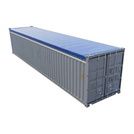 Conteneur maritime 40 pieds à toit ouvert - Open Top pratique et polyvalent avec toit amovible_0