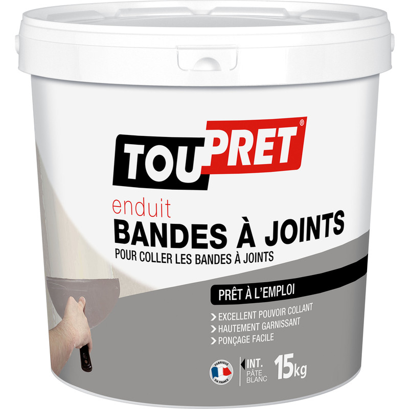 ENDUIT BANDES À JOINTS PÂTE TOUPRET 15KG