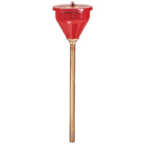 ENTONNOIR DE FÛT DE SÉCURITÉ 273⌀ JAUNE - ARRÊTE-FLAMME 82CM - JUSTRITE