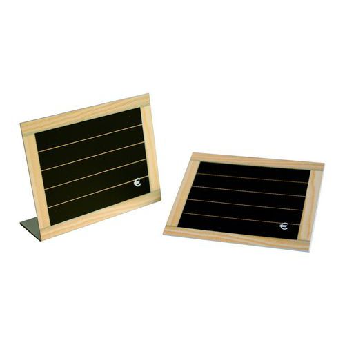 ETIQUETTES ARDOISE EN PVC & CADRE BOIS_690804 - MATFER