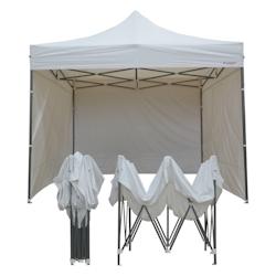FRANCE BARNUMS Tente pliante 3x3m pack côtés - 4 murs - acier 31mm/polyester 320g - blanc - FRANCE-BARNUMS - blanc acier 1-33-00M_0