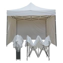 FRANCE BARNUMS Tente pliante 3x3m pack côtés - 4 murs - acier 31mm/polyester 320g - blanc - FRANCE-BARNUMS - blanc acier 120_0