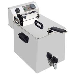 Friteuse de table électrique 10 litres + robinet de vidange - Diverso - 0637902959305_0