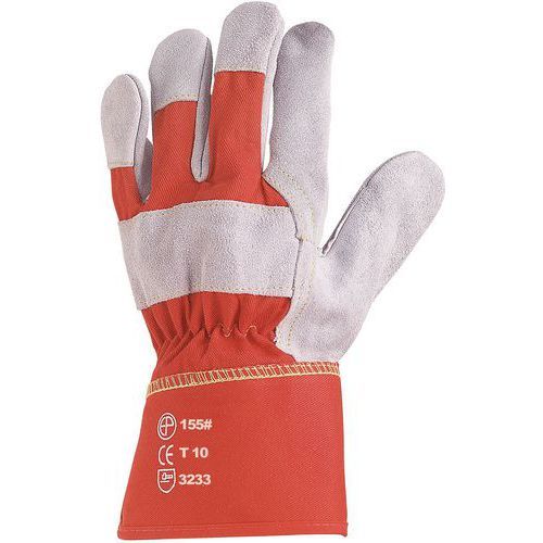 GANTS DE MANUTENTION DOCKER CROÛTE DE BOVIN EN VRAC - 10 - TALIAPLAST