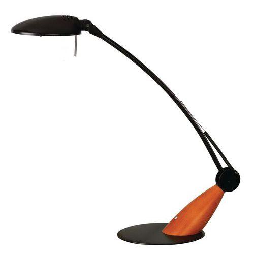 LAMPE DE BUREAU SWINGO NOIRE ET MERISIER - ALUMINOR