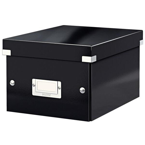 LEITZ Lot de 6 Boîte de rangement Click & Store Wow, format A5, coloris noir - noir 60430095_0