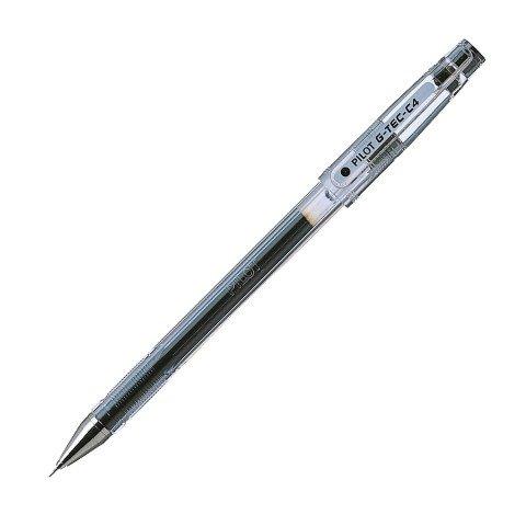 LOT DE 2 - STYLO ROLLER PILOT G TEC C4 À CAPUCHON POINTE 0,4 MM - ÉCRITURE EXTRA FINE NOIR