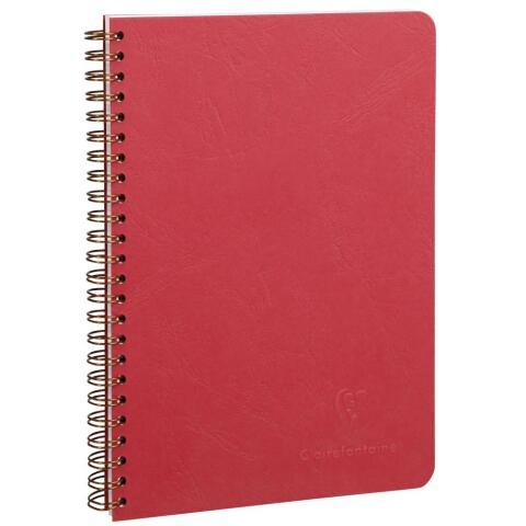 LOT DE 5 - CAHIER RELIURE INTÉGRALE AGE BAG A5 100 PAGES PETITS CARREAUX - ROUGE