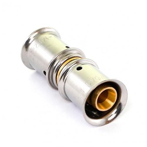 MANCHON ÉGAL À SERTIR POUR TUBE MULTICOUCHE - DIAMÈTRE 25 MM - G2F27040 MULTITUBO