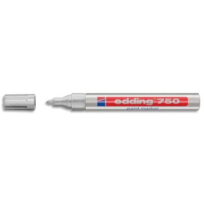 MARQUEUR EDDING - PEINTURE ENCRE PERMANENTE ARGENT POUR TOUTES SURFACES - POINTE MOYENNE