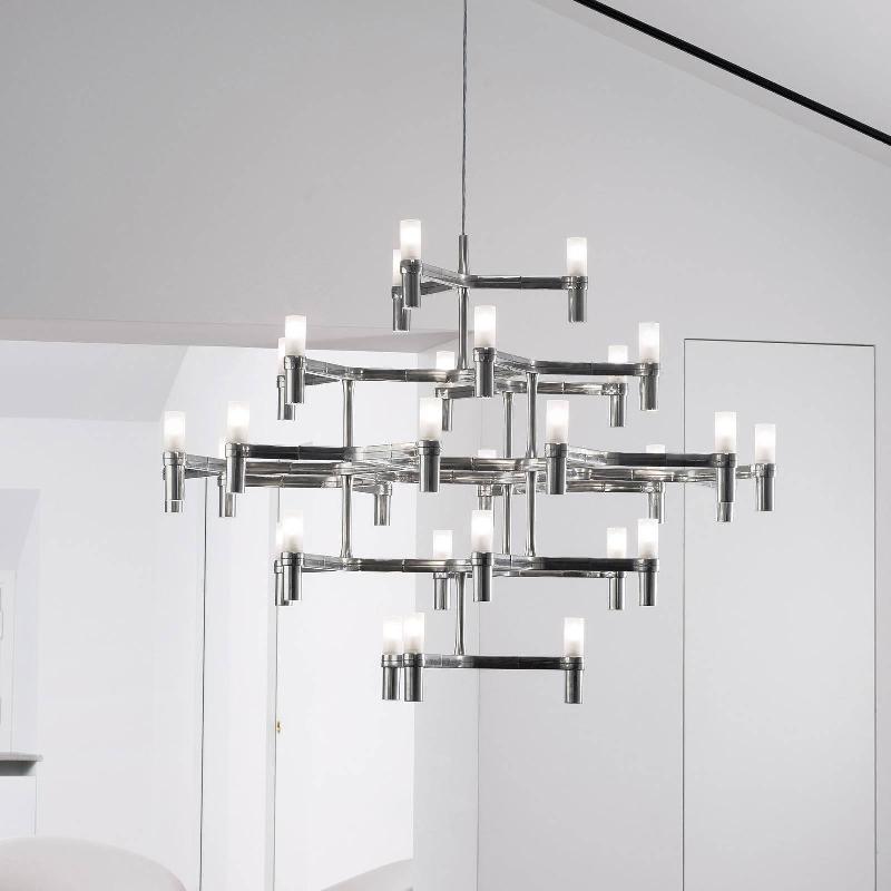 NEMO CROWN MAJOR SUSPENSION À 30 FLAMMES ALUMINIUM