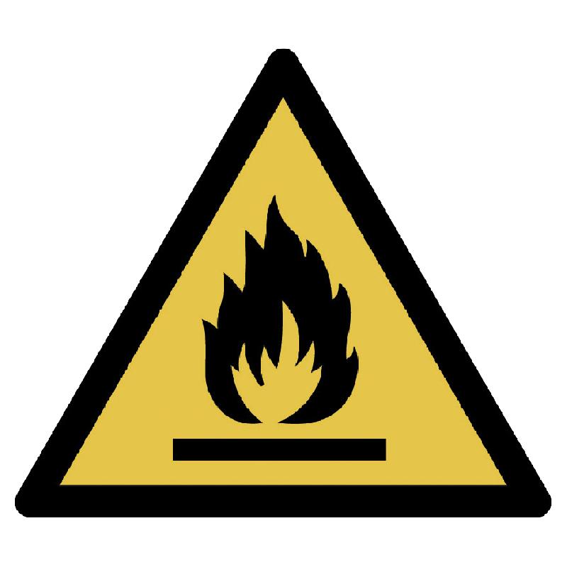 PANNEAU DE DANGER RIGIDE DANGER MATIÈRES INFLAMMABLES - MANUTAN COLLECTIVITÉS