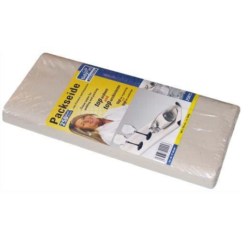 PAQUET DE 250 FEUILLES DE PAPIER DE SOIE POUR EMBALLAGE - DIMENSIONS : 50X75CM COLORIS BLANC GRIS - LOT DE 2