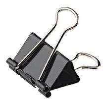 PINCE DOUBLE CLIP, (L)32 MM, ÉCARTEMENT 10 MM, NOIR - LOT DE 17