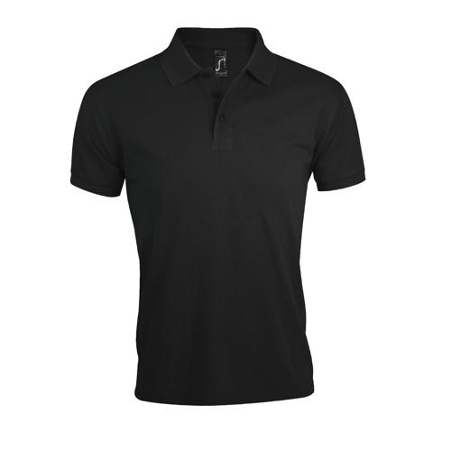 POLO PERSONNALISABLE HOMME PRIME EN POLYESTER NOIR