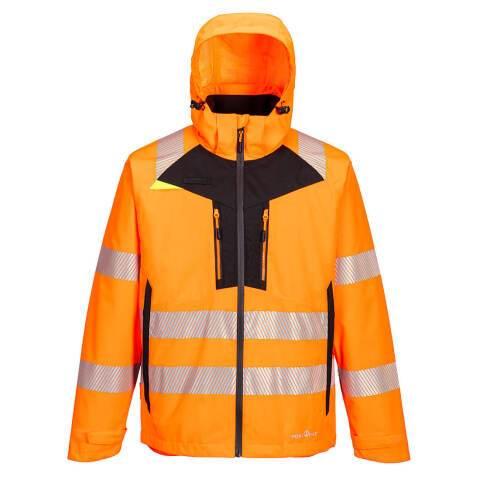 PORTWEST DX466 PARKA 4 EN 1 DX4 HI-VIS ORANGE/NOIR - TAILLE 4XL