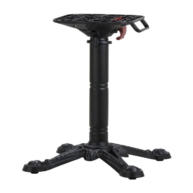 Proloisirs Pied Trady 4 X4 Abattant Autostabilisant Fonte Acier 45X45 cm X 73 cm- Noir - noir acier AG0043_0