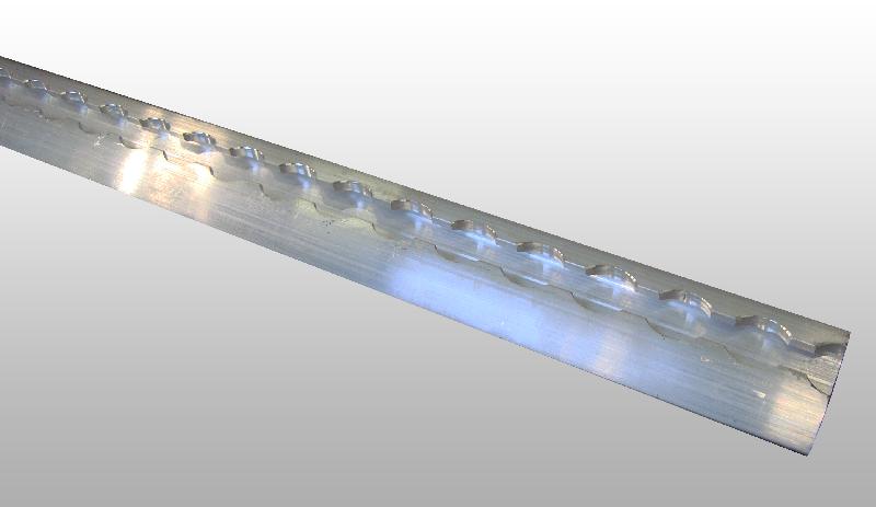 RAIL AERO 1 MÈTRE SEMI-CIRCULAIRE POUR ARRIMAGE