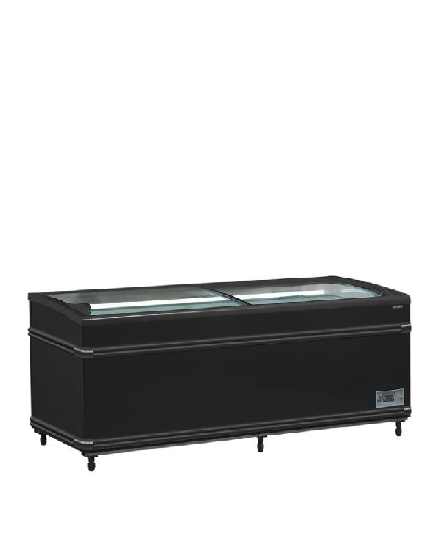 Réfrigérateur convertible en congélateur de supermarché noir 786 l noir - 1856x858x832 mm - SFI185B HC-CF VS_0
