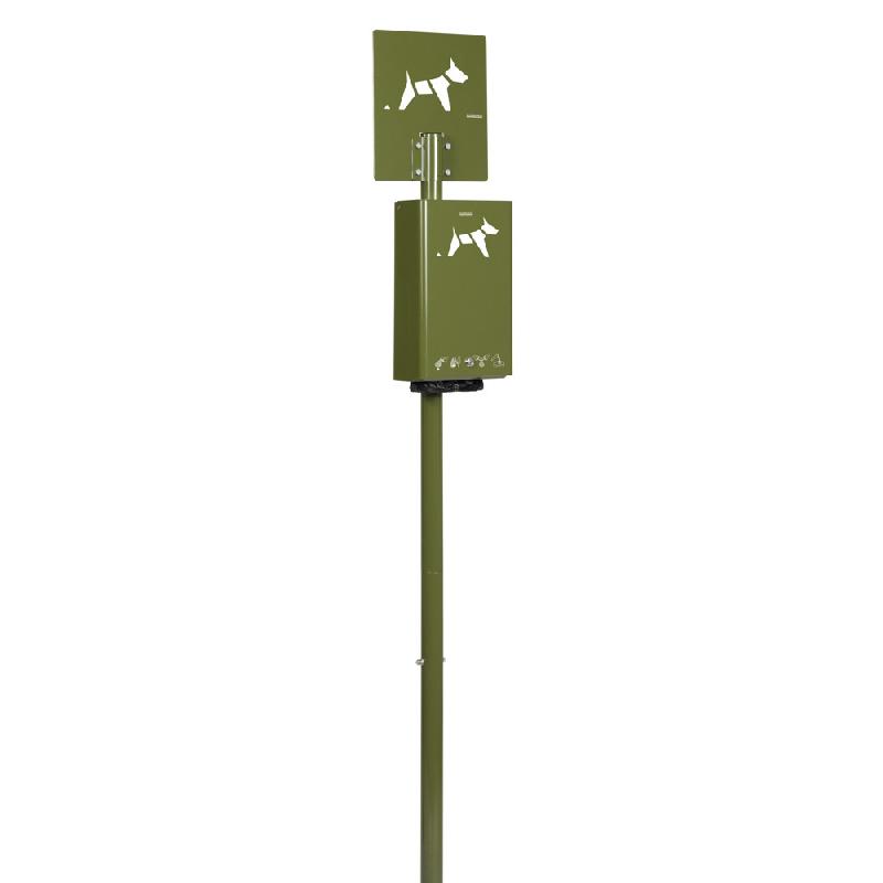ROSSIGNOL BORNE SUR POTEAU HYGECA - 200 SACHETS - VERT OLIVE