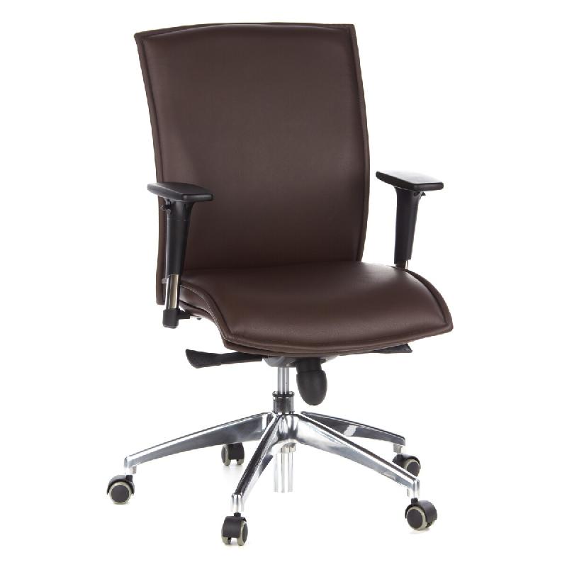 Siège de bureau / Fauteuil de direction MURANO 10, cuir marron clair hjh OFFICE - marron cuir 600140_0