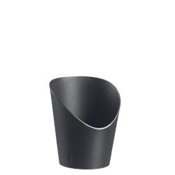 SOLIA Barquette frites LOOP PP noir H90 Ø74 mm - par 120 pièces - noir plastique polypropylène DP10230_0