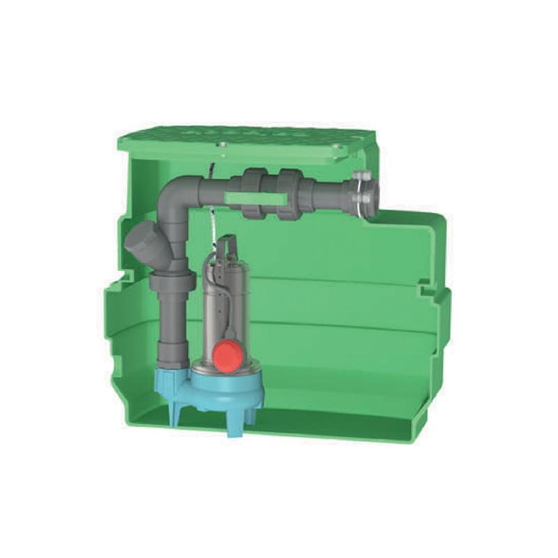 Station de relevage Calpeda CAL230 GQSM 50-13 - Eau chargée - 1,10 kW - 19,5 m3/h - Mono - Flotteur intégré_0