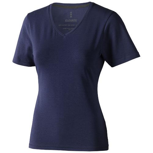T-shirt bio manches courtes pour femme Kawartha - Col V en coton biologique - Réf. 38017494_0